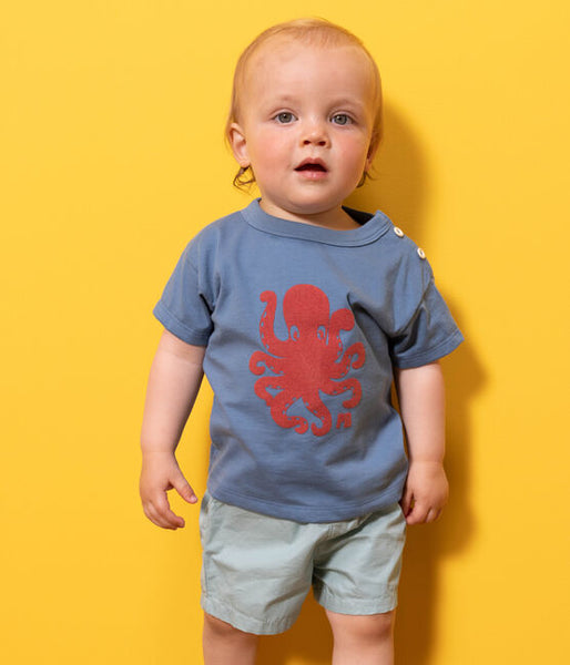 Baby Short-Sleeved Flocked T-Shirt