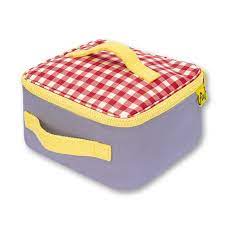 Fluf Square Lunch Bag Red Gingham
