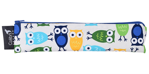 Colibri Wide Reusable Snack Bag 11" - Owls