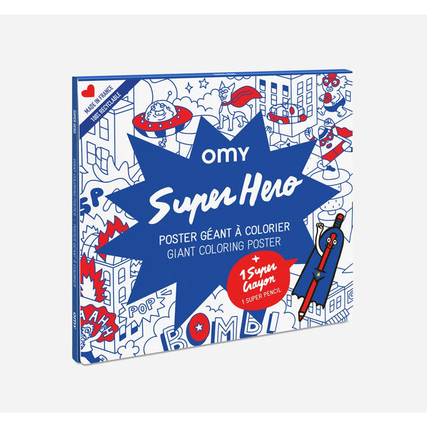 SUPER HERO Giant Colouring Poster, Special Edition