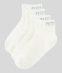 Set of 2 White Ankle Socks
