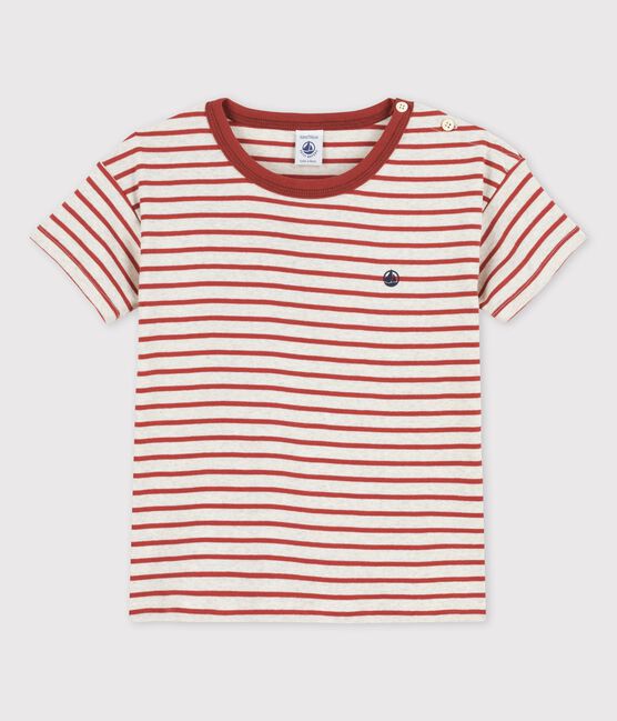 Petit Bateau Stripped Short-Sleeved Cotton T-Shirt