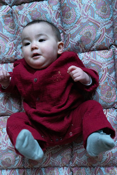 Cosi Baby Jumpsuit - Deep Red