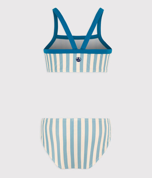 Stripy Two-Piece Swimsuit
