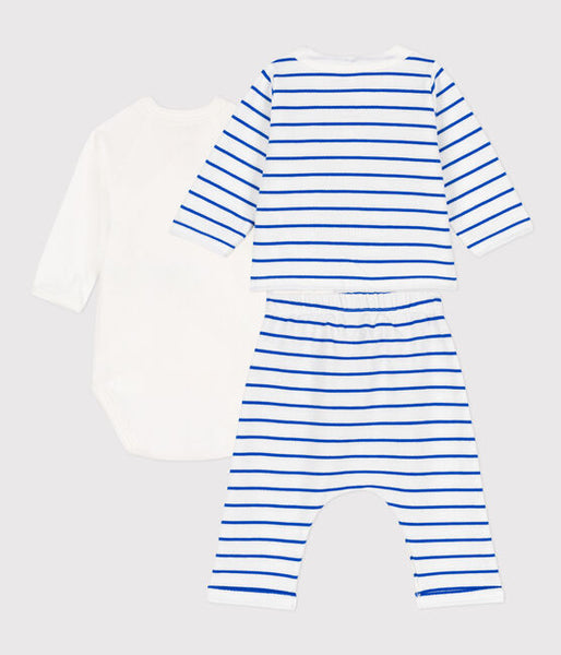 Baby 3-Piece Set - Blue Stripe