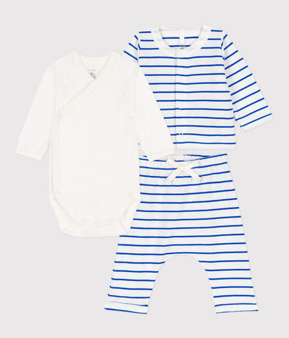 Baby 3-Piece Set - Blue Stripe