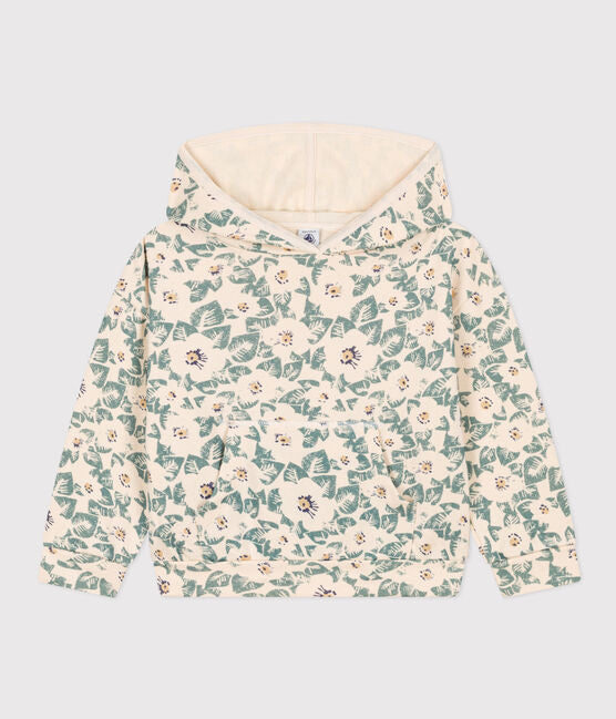 Flowery Fleece Hoodie