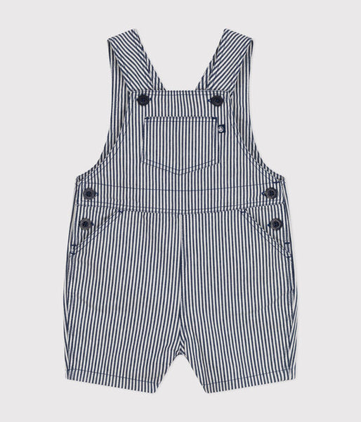Baby Short Striped Overalls