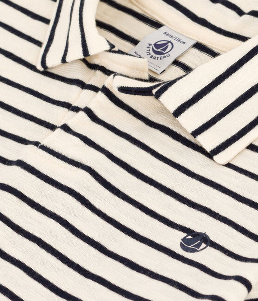 Short-Sleeved Cotton Polo Shirt