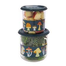 Large Good Lunch Snack Containers - Mostly Mushrooms