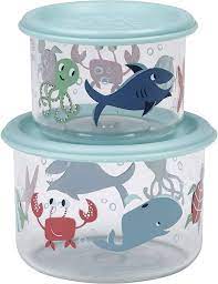 Small Good Lunch Snack Containers - Ocean