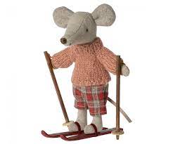 Maileg Winter mouse with ski set, Big sister