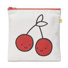 Fluf Zip Sandwich Bag Cherries Red