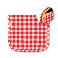 Fluf Snack Mat - Red Gingham Red