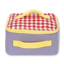 Fluf Square Lunch Bag Red Gingham