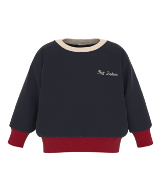 Petit Bateau Navy Baby Sweater