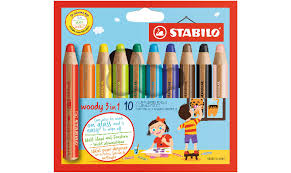 Stabilo Woody 3 in 1 - Set of 10