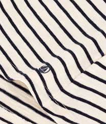Stripy Short-Sleeved Cotton Dress