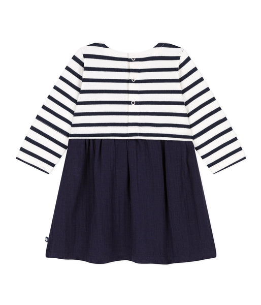 Baby Long-Sleeved Stripped Dress