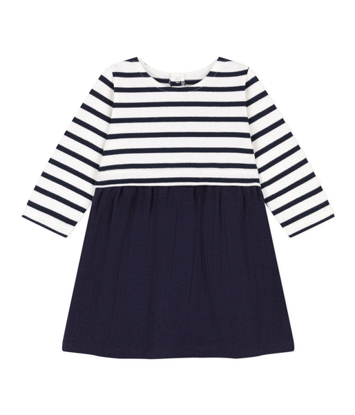 Baby Long-Sleeved Stripped Dress
