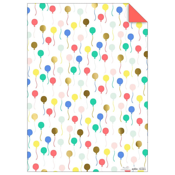 Balloons Gift Wrap, Single Sheet