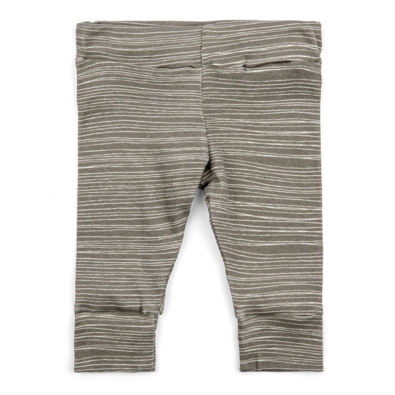 Milkbarn Organic Leggings - Grey Stripe