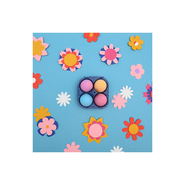 Nailmatic Cluck Cluck Egg Bath Bombs, Set of 4