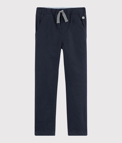 Lined Navy Pants