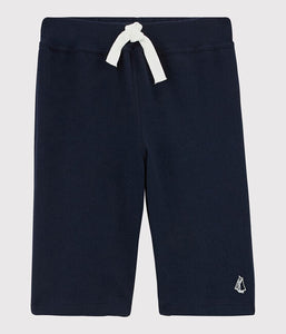 Navy Jersey Bermuda Shorts