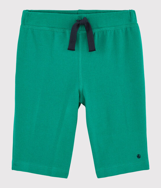 Green Jersey Bermuda Shorts