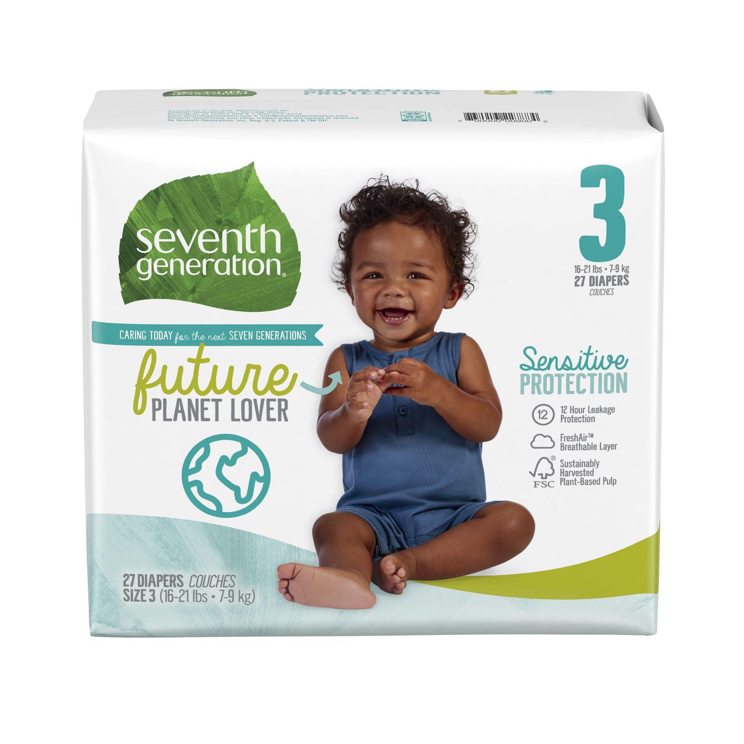 Seventh Generation Diapers - Size 3 (27)