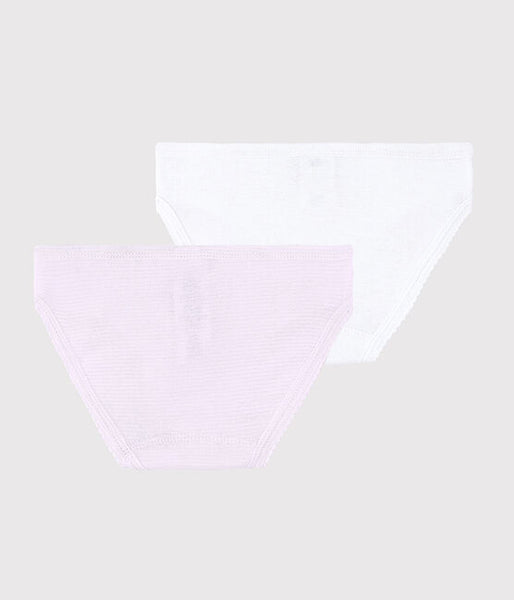Pink Pinstriped Organic Cotton Underwear - 2-Pack