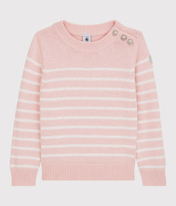 Sailor-Style Pink Stripped Sweater