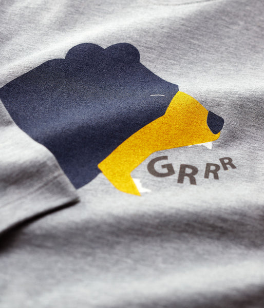 Long-Sleeve Bear Print T-shirt