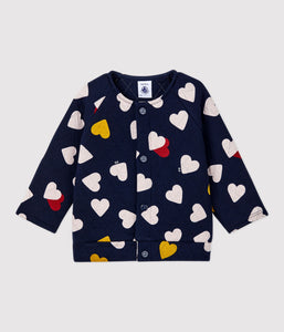 Baby Quilted Heart Cardigan