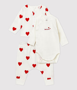 Baby 3-Piece Set - Red Heart