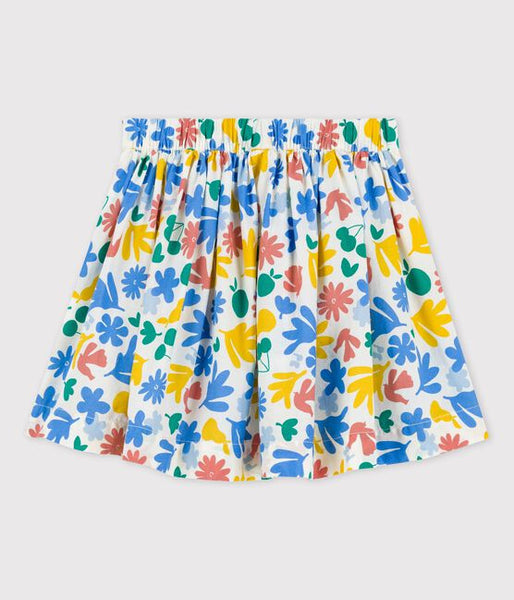 Printed Poplin Skirt