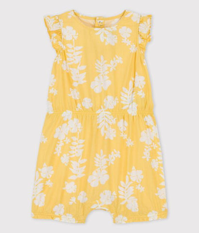 Baby Poplin Short Playsuit