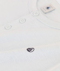 Short-Sleeved Light Blue Cotton T-Shirt