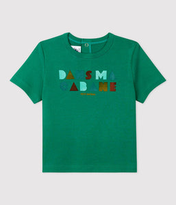 Baby Short-Sleeved Cotton T-Shirt with Motif