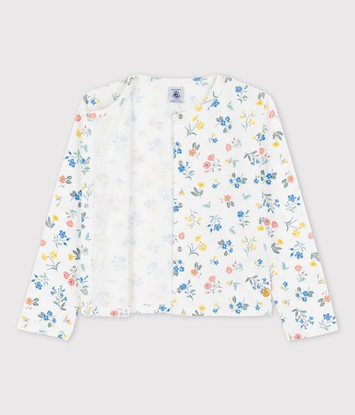 Flower Print Organic Cotton Cardigan