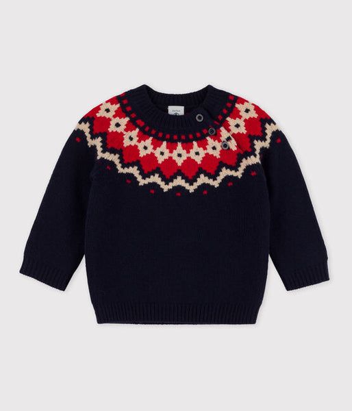 Baby Wool/Cotton Knitted Pullover