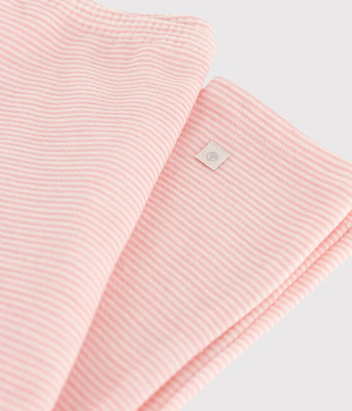 Pinstriped Wool/Cotton Leggings- Pink