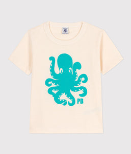 Short-Sleeved Flocked T-Shirt - Green