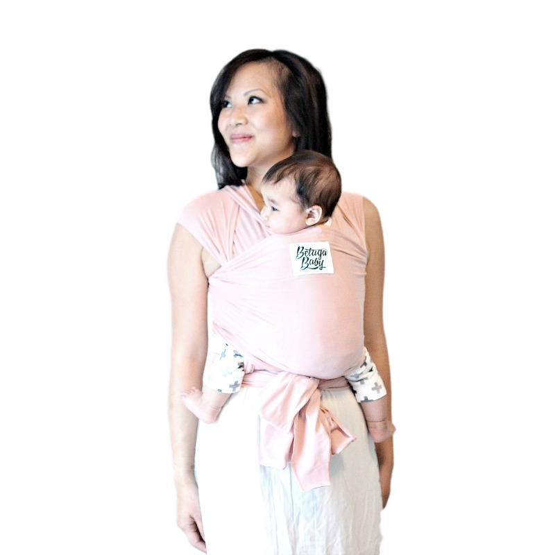 Beluga Baby Bamboo Wrap Carrier - Blush