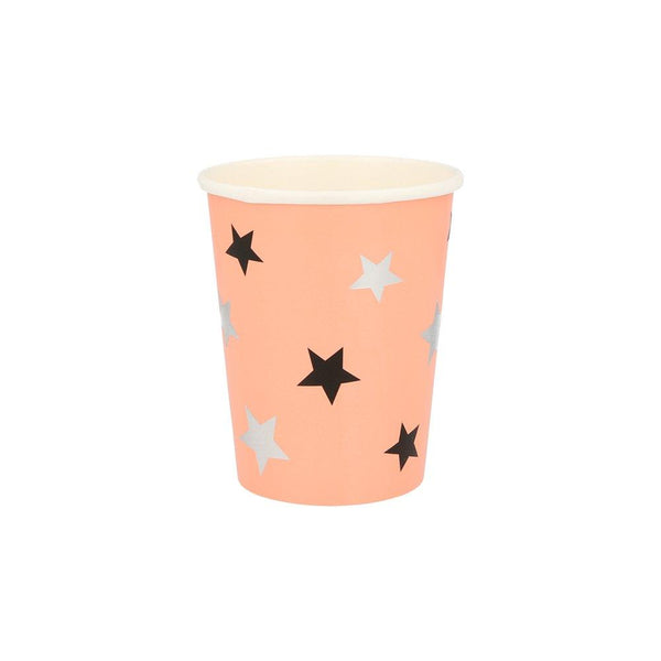 Pastel Halloween Star Pattern Cups (set of 8)