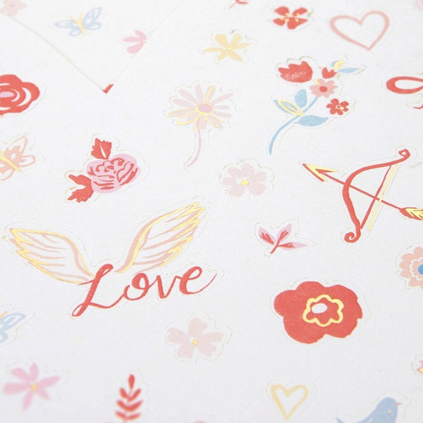 Valentine Mini Sticker Sheets (set of 5 sheets)
