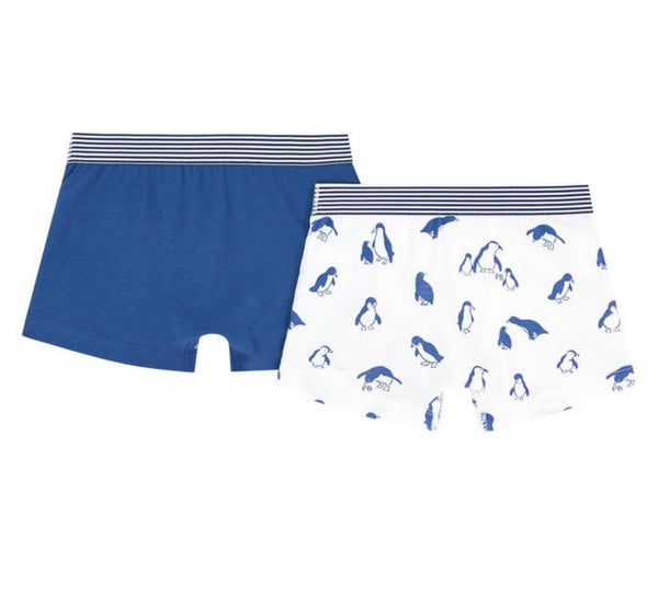 Pack of 2 Boxers Blue Penguin