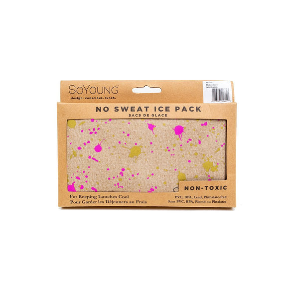 So Young Fuchsia and Gold Splatter Ice Pack