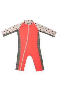 Stonz Sun Suit - Forest Trail Coral 
